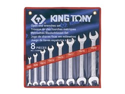 Набор рожковых ключей,  8 предметов king tony 1108mr - фото 58458