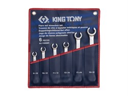Набор разрезных ключей, 6 предметов king tony 1306mr - фото 58471