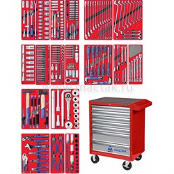 Набор инструментов в тележке ЭКСПЕРТ МАСТАК 52-323R