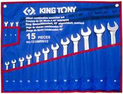Набор комбинированных ключей KING TONY 1215MRN02 - фото 58952