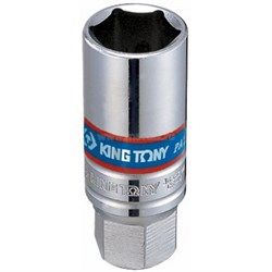 Головка свечная шестигранная 3/8", 21 мм king tony 363521 - фото 59517