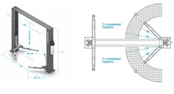 NORDBERG ПОДЪЕМНИК N4120H-4T_220V с верхней синхронизацией, H=3,6 м - фото 62494