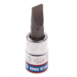 Насадка (бита) торцевая 1/4", Slotted, 5,5х1,0 мм, L = 37 мм  KING TONY 203255 - фото 64615