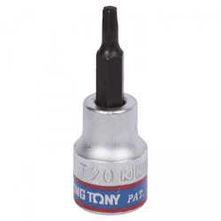 Насадка (бита) торцевая 1/2", TORX, T20, L = 60 мм KING TONY 402320 - фото 65009