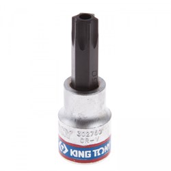 Насадка (бита) торцевая 3/8", TORX, T50, L = 50 мм, с отверстием KING TONY 302750 - фото 65197