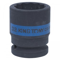 Головка торцевая ударная двенадцатигранная 3/4", 32 мм KING TONY 653032M - фото 65279