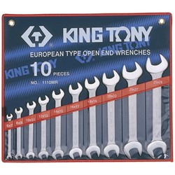 Набор рожковых ключей, 6-28 мм, 10 предметов KING TONY 1110MR - фото 65484