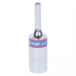 Головка торцевая TORX Е-стандарт 3/8&quot;, E4, L = 63 мм KING TONY 327504M