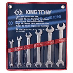 Набор рожковых ключей, 8-19 мм, 6 предметов KING TONY 1106MR01 - фото 65874