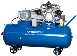 NORDBERG КОМПРЕССОР NCE300/800 3-х поршн., ременной, чугунная головка, 380В, ресив. 300л, 800л/мин