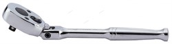Трещотка 1/4"", 150 мм, 24 зубца, флажковая, шарнирная - фото 69362