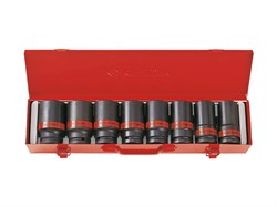 Набор ударных глубоких торцевых головок 3/4"", шестигранные, 1""-1&1/2"", 8 предметов - фото 69825
