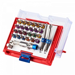 РќР°Р±РѕСЂ РІСЃС‚Р°РІРѕРє (Р±РёС‚) 1/4"", TORX, HEX, PZ, PH, SLOT, 28 РїСЂРµРґРјРµС‚РѕРІ - фото 76368