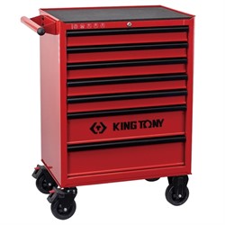 Тележка инструментальная, 7 выдвижных ящиков, "CLASSIС" KING TONY 87434-7U - фото 76483