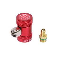Муфта быстросъемная R134a высокое давление, красная NORDBERG NFA5H - фото 77013