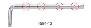 1/2" вороток l-образный 4584-12 KINGTONY