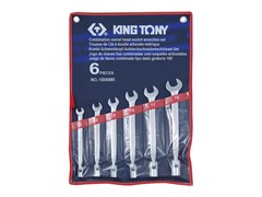 Набор комбинированных ключей, 6 предметов 10-19 мм,  king tony 1b06mr