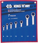 Набор комбинированных трещоточных ключей, 7 предметов king tony 12107mrn01