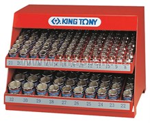 Стенд с торцевыми головками 1/2&quot;, 8-32 мм, серия 4330М, 172 предмета KING TONY 4072MR