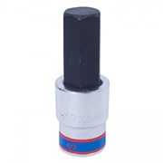 Насадка (бита) торцевая 1/2", HEX, 19 мм, L = 80 мм KING TONY 403519
