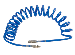 Шланг пневматический спиральный высокого давления 8х12 мм, 10 м, М1/4", полиуретановый MIGHTY SEVEN SD-23110