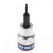 Насадка (бита) торцевая 3/8&quot;, TORX, T10, L = 50 мм, с отверстием KING TONY 302710