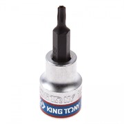 Насадка (бита) торцевая 3/8&quot;, TORX, T15, L = 50 мм, с отверстием KING TONY 302715