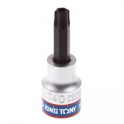 Насадка (бита) торцевая 3/8", TORX, T40, L = 50 мм, с отверстием KING TONY 302740