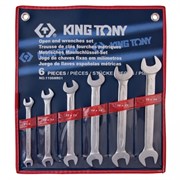 Набор рожковых ключей, 8-19 мм, 6 предметов KING TONY 1106MR01