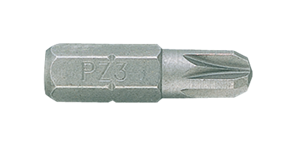 Вставка (бита) торцевая 1/4&quot;&quot;, Pozidriv, PZ1, L = 25 мм