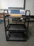 Тележка инструментальная, 3 пластиковые полки, складная rm 902