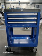 Тележка инструментальная, 3 выдвижных ящика, открытый отсек rm 953