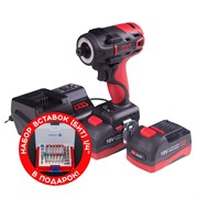 Аккумуляторный шуруповерт 18 В, 4 предмета, кейс, в комплекте набор бит MIGHTY SEVEN DS-201AP